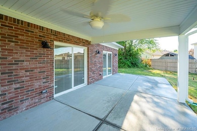 Covered patio adjoins open patio - Buyer opted for