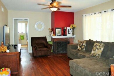 Beautiful hardwood floors with romantic fireplace