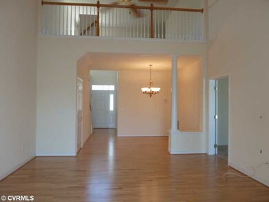 Living Room - View of loft, dining room & foyer fr
