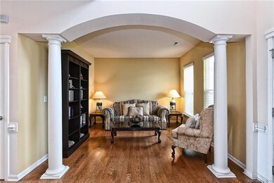 Formal Living Room off entry with hardwood floors 