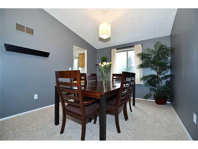 Dining Room. Modern looking dining room with cathe