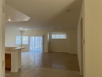 Living, Dining area with light tile patterned floo