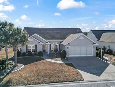 Ranch-style home with a garage
