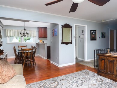 Open floor plan and nice wood floors
