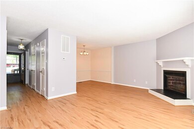 Living Room looking into Foyer and Dining Room.