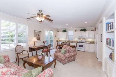 Open concept great room encompasses kitchen, dinin