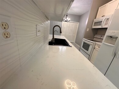 Luscious new white granite countertop