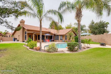large pool and yard