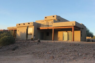 View of back patio off of master