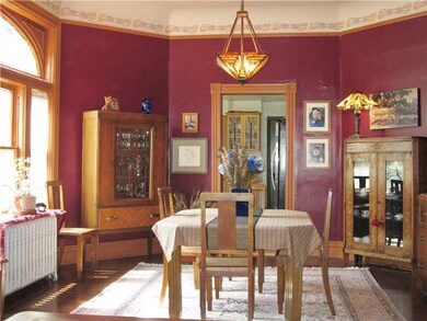 Dining Room. The dining room features a bow window