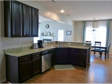 Large, open kitchen with granite and tons of cabin