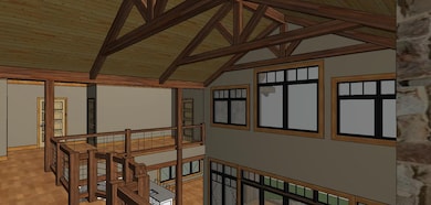 3D rendering loft ceiling