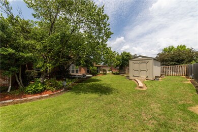 Back yard with 10x20 shed