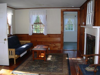 Living room with fireplace