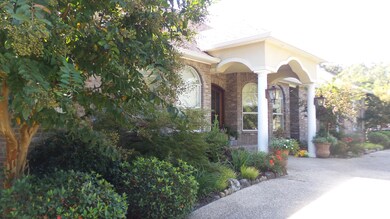 Lush landscaping