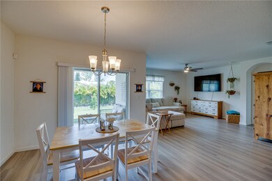 Dining onto covered porch