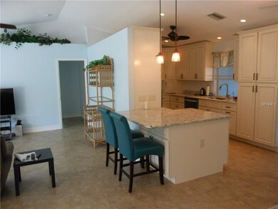 Kitchen Peninsula with granite counters