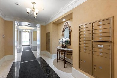 Mailbox area within lobby at One Park Vista.