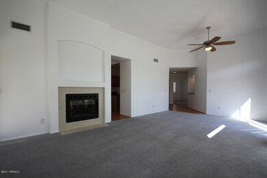 Living Room with 2-Way Fireplace