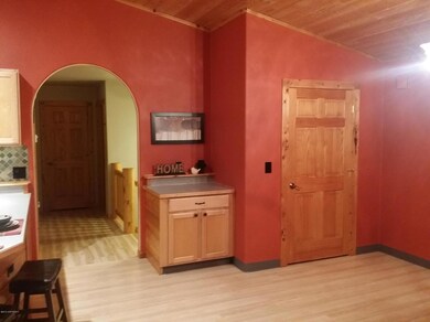 In the dining area