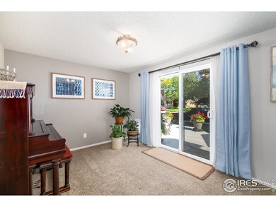 Dining room are with access to the back yard.
