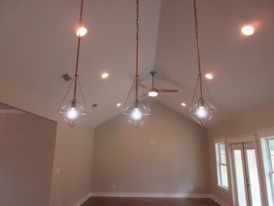 Beautiful pendant lighting adding a little extra g