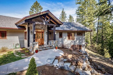 TIMBER FRAME AND STONE PORCH