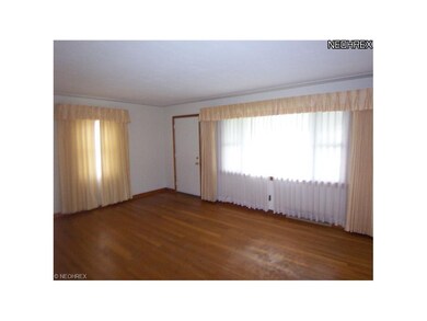 Living room with huge picture window and gorgeous 