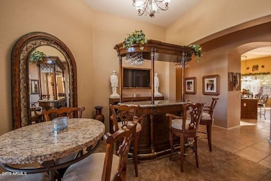 Bar view to kitchen