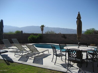 Pool area from patio