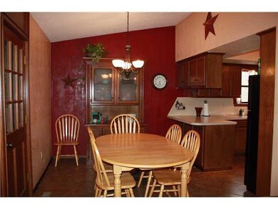 Dining Room. new light fixture and tile floor