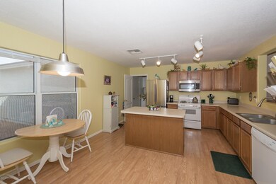 kitchen and dining area