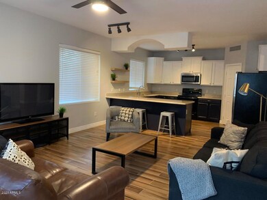 Kitchen and living room