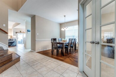 Private office to and dining room.