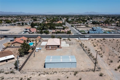 Aerial view of Back of 60 Foot Length Metal Garage