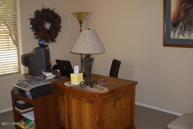 desk area in Casita