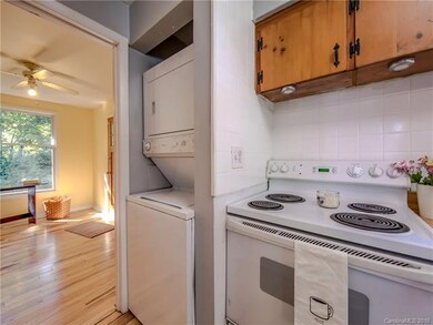 Stackable washer and dryer conveniently located off the kitchen and bonus room.