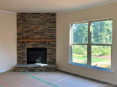 Great Room full stone fireplace