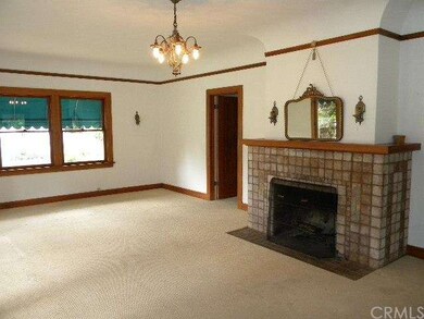 Living room fireplace