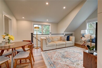 Living room and dining area