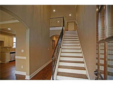 Beautiful hardwood treads to upstairs living area!