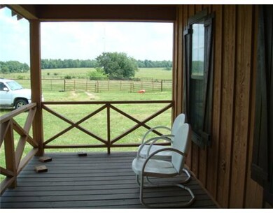 View. View looking east from covered porch