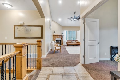 Large open entrance. Multipurpose Room: ie, Office or Music room on the Right. Walking straight= towards the family Room.