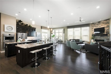 Example picture of a glacier.  Some features shown may be optional upgrades.