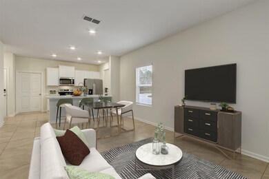 Virtually staged living room. You can also swap th