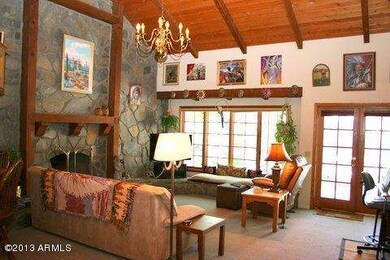 Family Room, Wood Beamed Ceilings
