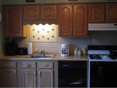 Kitchen. Kitchen view.  Oak cabinets,Ceramic tile 