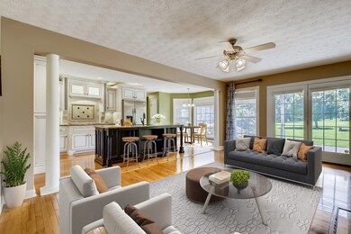 Staged Photo - Kitchen & Living