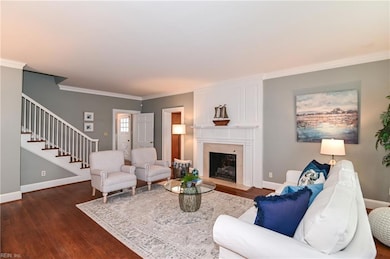 Rich details and gleaming hardwood floors.