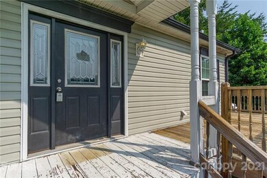 Triple window front door.